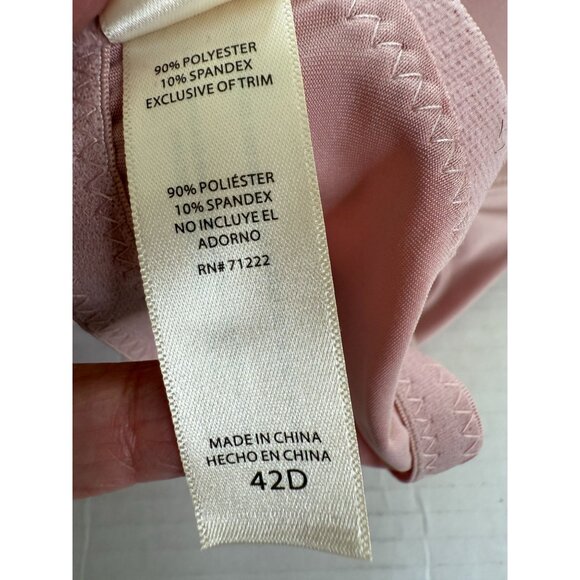 Jessica Simpson Light Pink 42D Underwire Padded Bra With Adjustable Straps - Picture 3 of 6